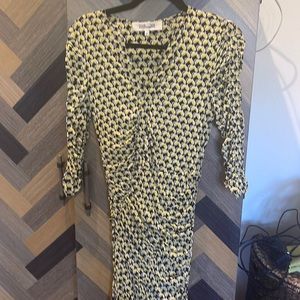 DVF ruched dress